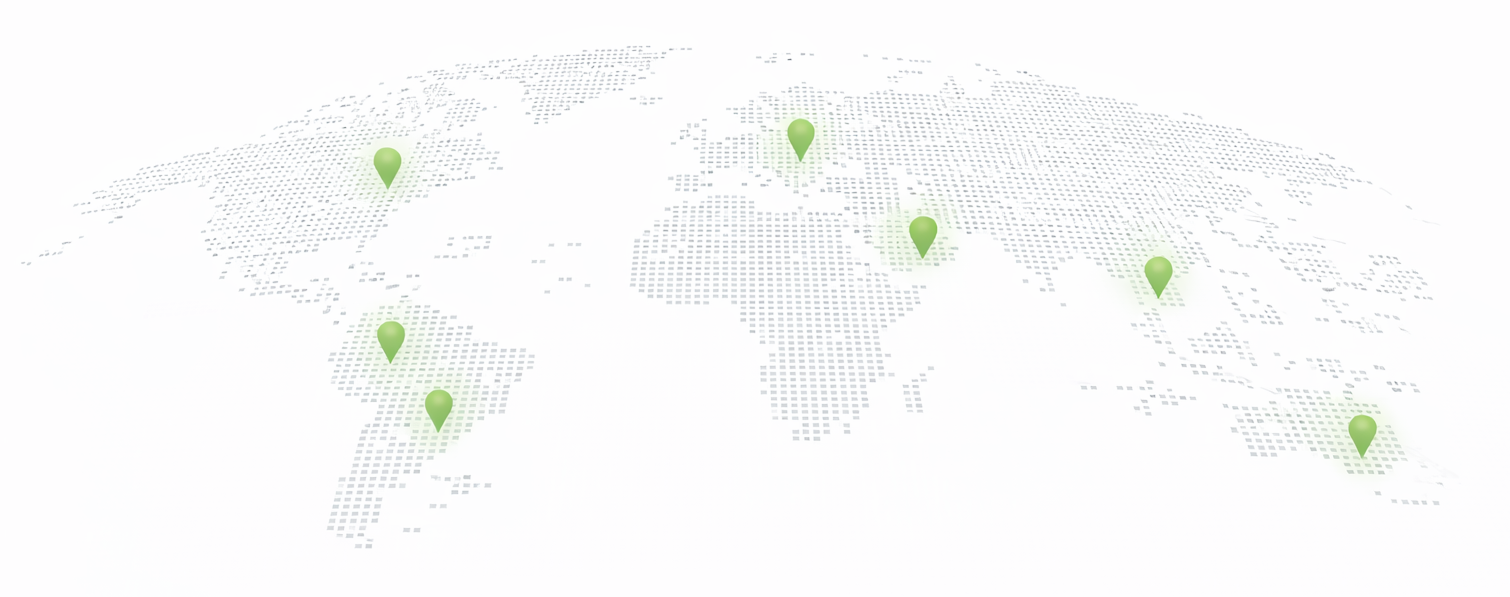 Mapa mundial con presencia de Essential Energy Holding